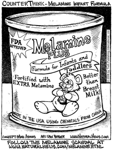melamine baby milk